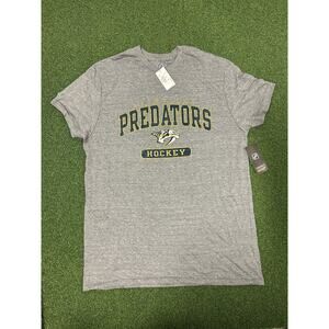 Nashville Predators Shirt Womens Large Gray Tee NHL Hockey